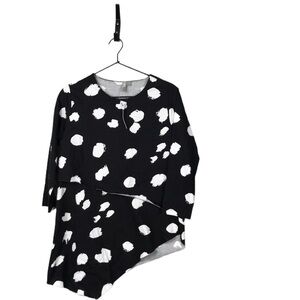ASOS black polka dot layered top